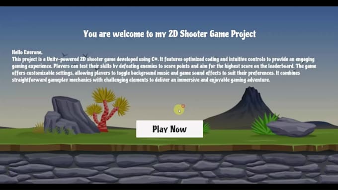 make 2d game in unity engine