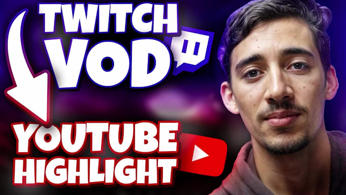 edit twitch or kick stream vod for a funny youtube video