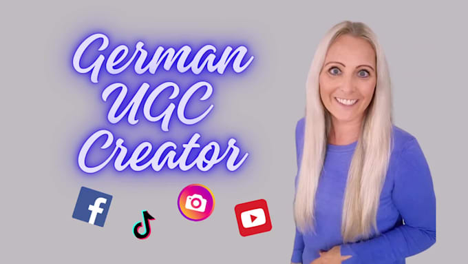 be your german ugc creator for tiktok, facebook and instagram videos