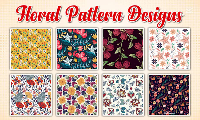design creative floral seamless pattern for textile prints