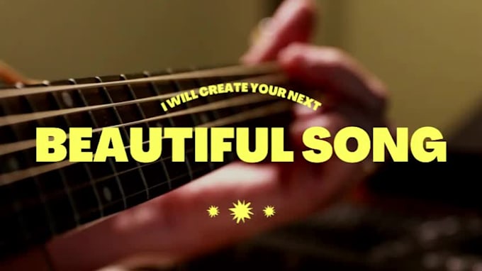 write an original song with vocals and guitar