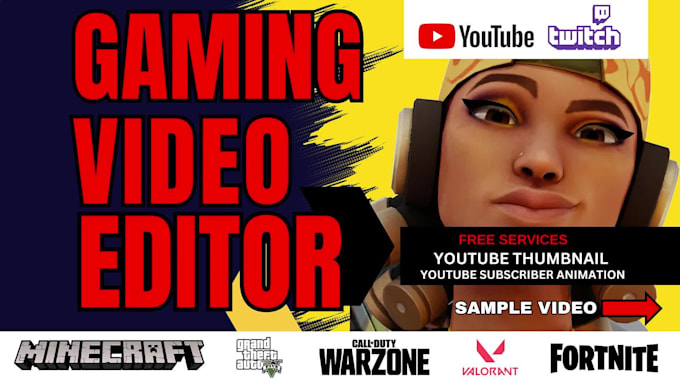 Edit youtube twitch gaming videos by Ashen2000 | Fiverr