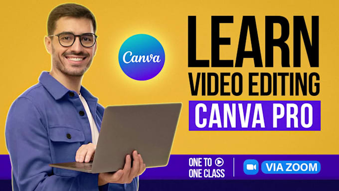 teach you video editing in canva via zoom app