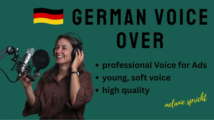 record a female german voice over
