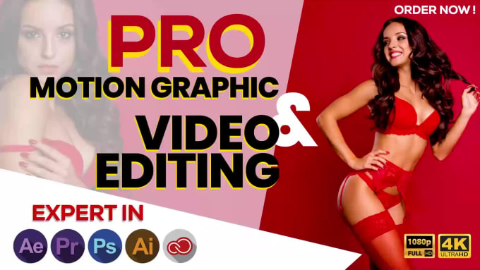 create professional  motion graphics and  video production