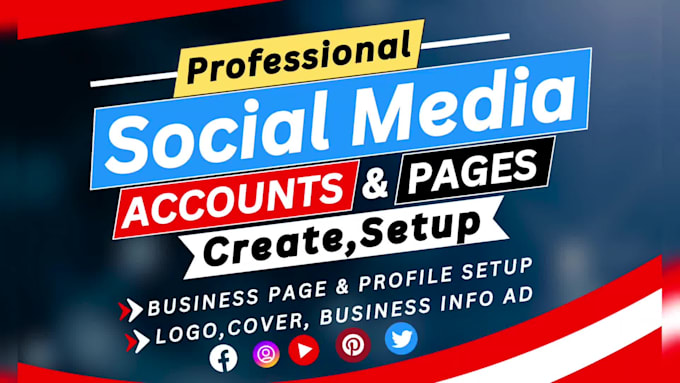 do create social media accounts, set up business pages, and instagram account