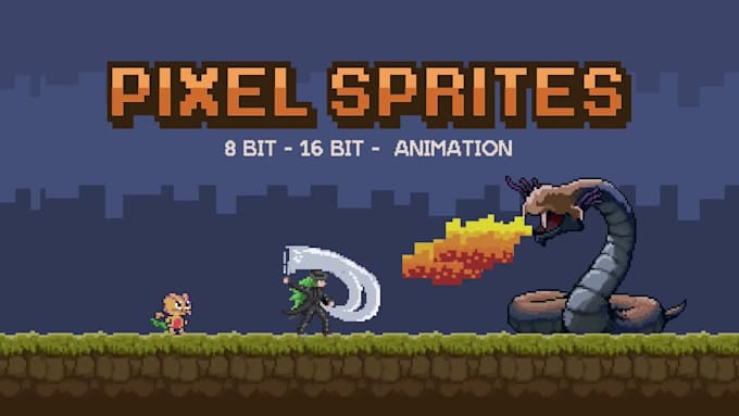 create pixel characters with pixel animations