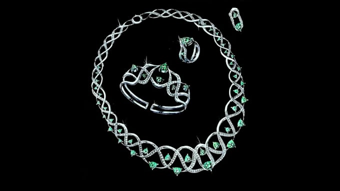 Design Any Kind Of Jewelry Design As A Pencil Sketch Or Colored 3d