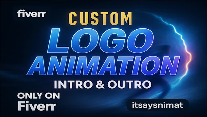 custom logo animation, intro outro for youtube and business