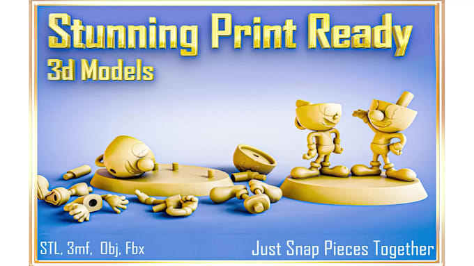 make stunning 3d print ready stl models