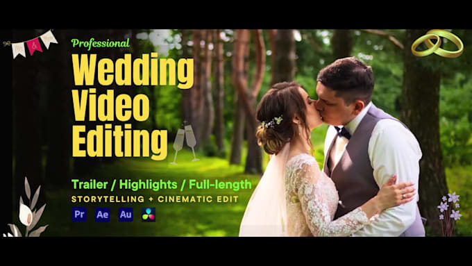 do cinematic wedding highlights film or full length wedding video editing