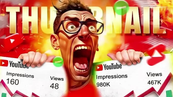 make you a high CTR youtube thumbnail in mrbeast style