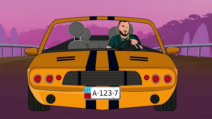 create a professional 2d animated music video or cartoon animation for your song