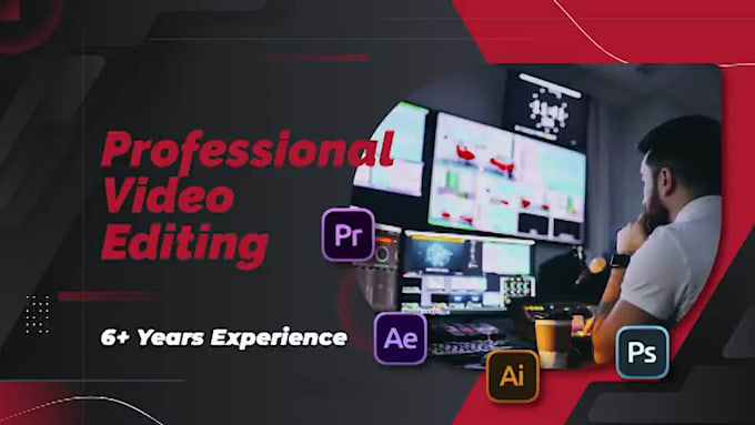 do professional youtube video editing in premiere pro, after effects