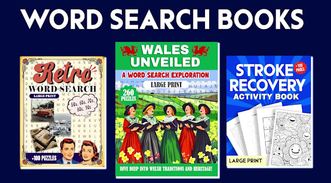 create word search puzzle book for amazon KDP