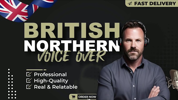 record a warm northern british male voice over