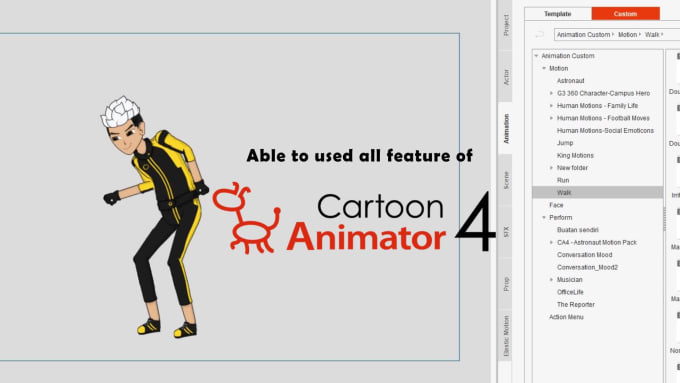 Make character custom for cartoon animator 5 and 4 by Bagusbco | Fiverr