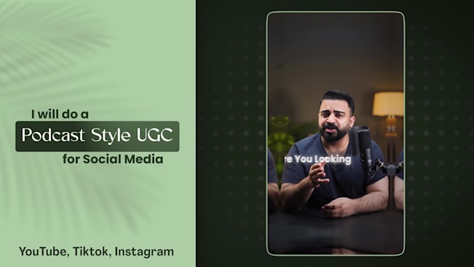 do a podcast style ugc for social media