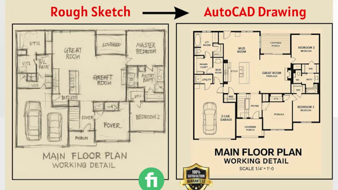 create 2d floor plan in autocad