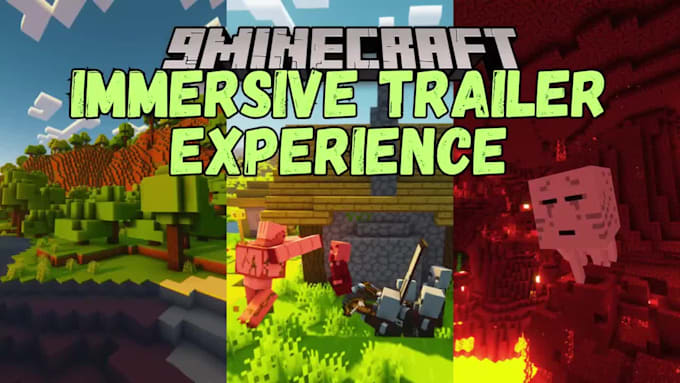 make a cinematic minecraft server trailer for you