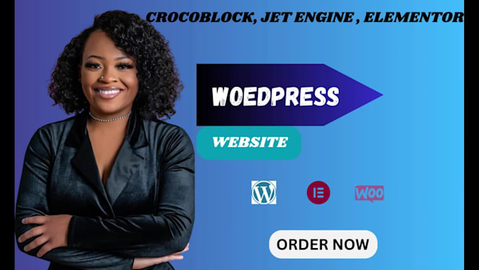 develop wordpress website using crocoblock jet engine dynamic and elementor pro