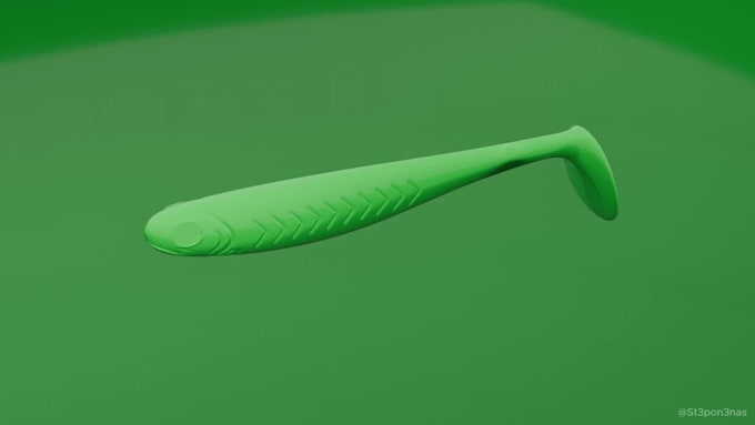 custom 3d fishing lure mold for 3d printing stl file