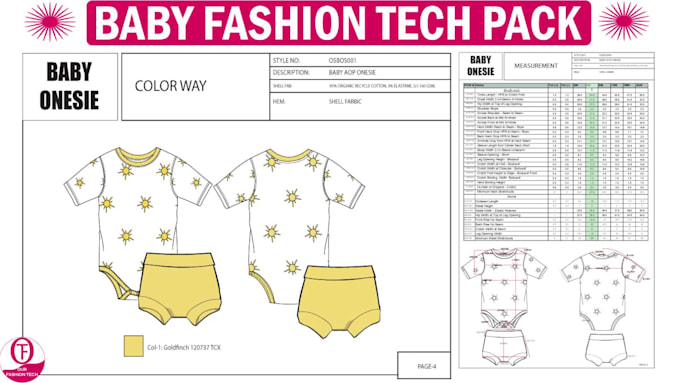 Create fashion sketch and tech pack for clothing manufacture by ...