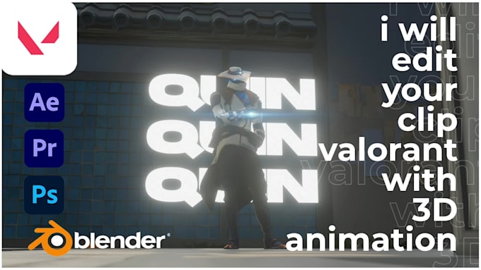 make ur clip valorant montage with 3d animation looks clean