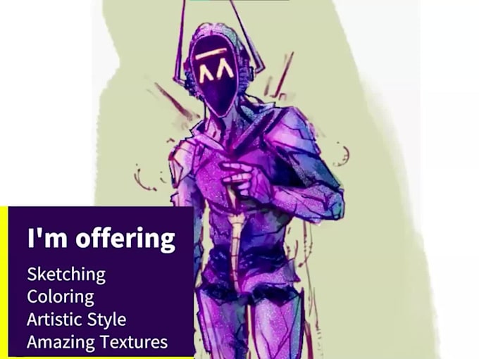 sketch or fully color your character