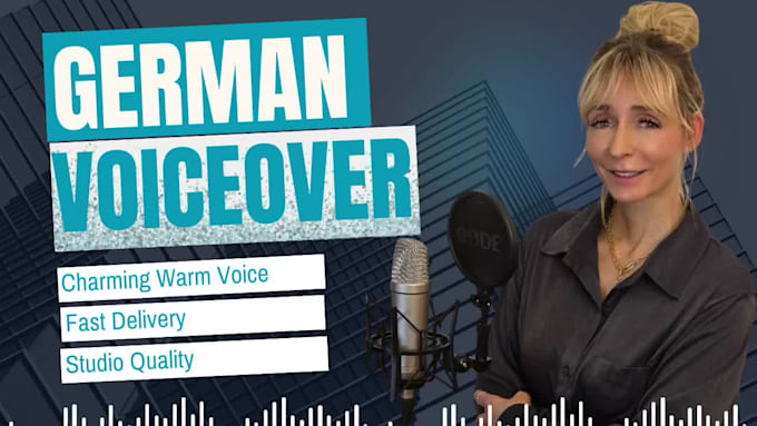 record a female german voice over with a charming warm voice
