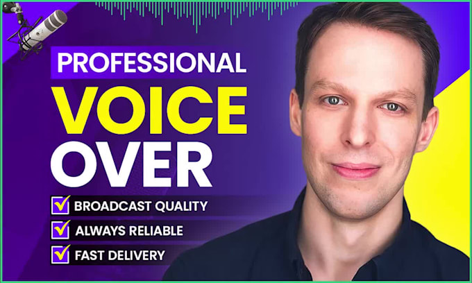 record professional american male voice over