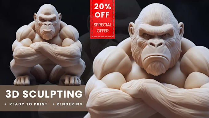 sculpt collectible toy style figures prepared for high quality 3d printing