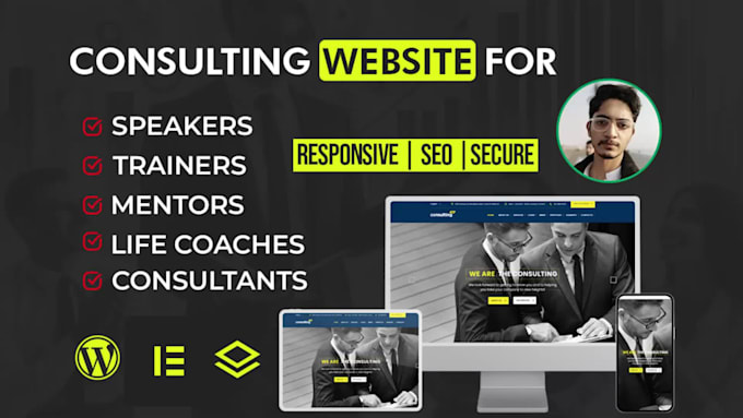 make a coaching website for consulting speakers or trainers