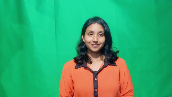 do a green screen video for you