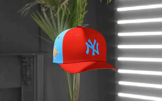 Do professional 3d rotation mockup for trucker cap, fitted cap, beanie ...