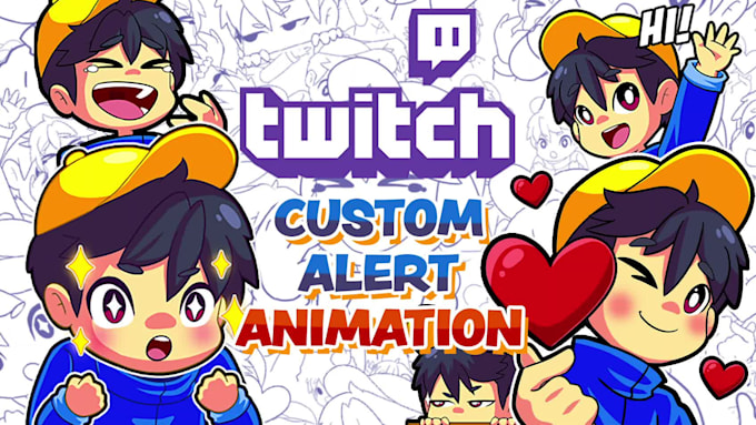 make a custom twitch animated alerts for your  stream