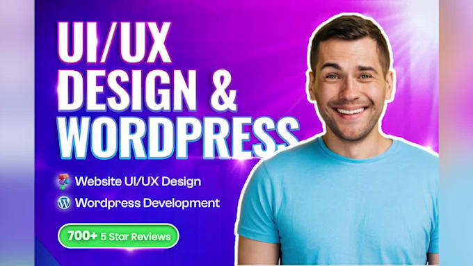 design and develop a modern wordpress website with figma UI UX design