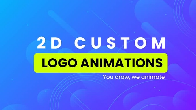 create an 2d custom unique logo animation for video marketing