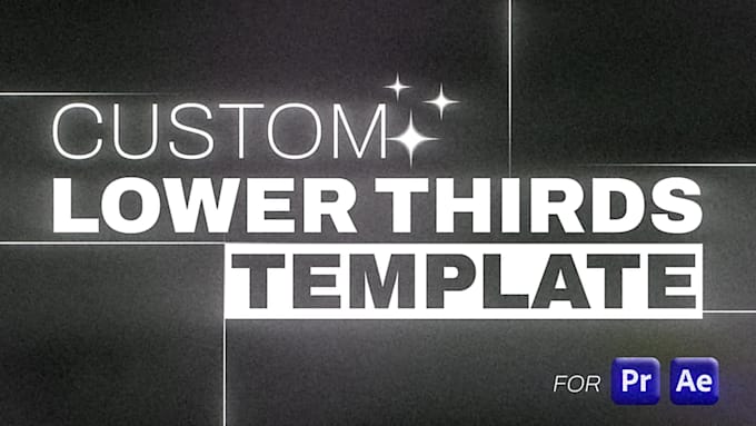 create a custom professional lower thirds template mogrt