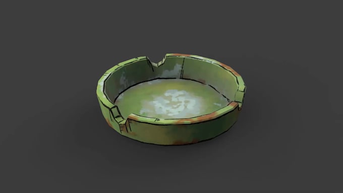model and texturize asset