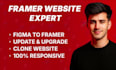 build design clone or figma to responsive framer website