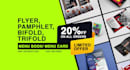 design creative event flyer, corporate, food flyer, pamphlet, brochure, menu