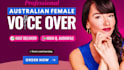 record a professional australian female voice over