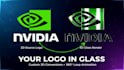 create a 3d logo rotating loop animation