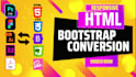 convert psd to html responsive design using bootstrap5