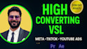 edit high converting vsl video sales letter for meta and tiktok ads