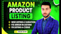 do amazon listing creation setup variations or fix errors