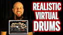 create an insanely realistic midi rock drum track for you