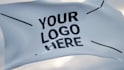 do flag waving video animation with your logo or text, loop