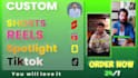 create add engaging captions , instagram reels , youtube shorts